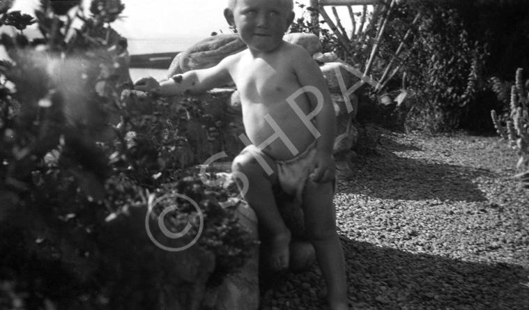 George Maclennan (1920-2001) on the beach at North Kessock c1924. He was a nephew of the famous phot.....