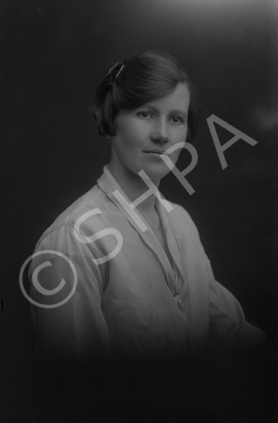 Sister Moodie, Inverness Sanatorium, Invergarry (Original slide cracked).     .....