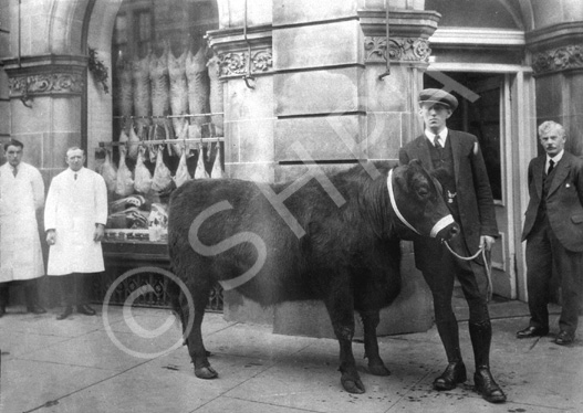 J. Davidson the butcher, Queensgate. Present site of Duncan Fraser Butchers.*.....