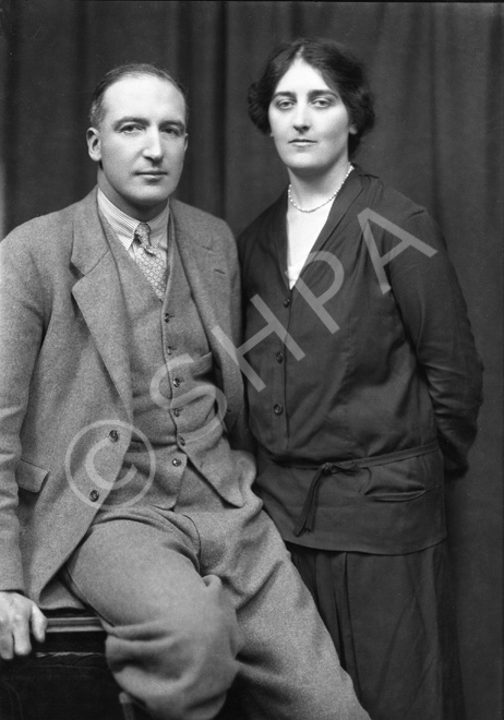 Miss Mary Philomena Constable Maxwell, Farlie House, Beauly - with her fiance Major Anthony Buxton D.....