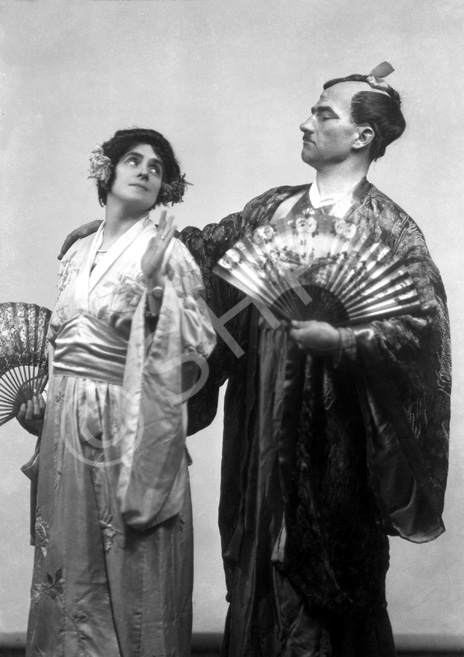 Mrs Colin Macleod as Molly Seamore and Duncan Macpherson as the Marquis Imari in the November 1927 p.....