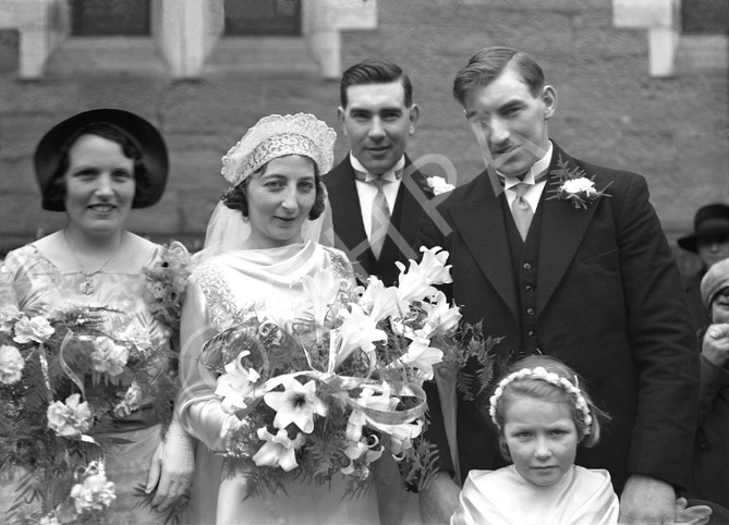 Robertson bridal group outside Ness Bank Church. .....