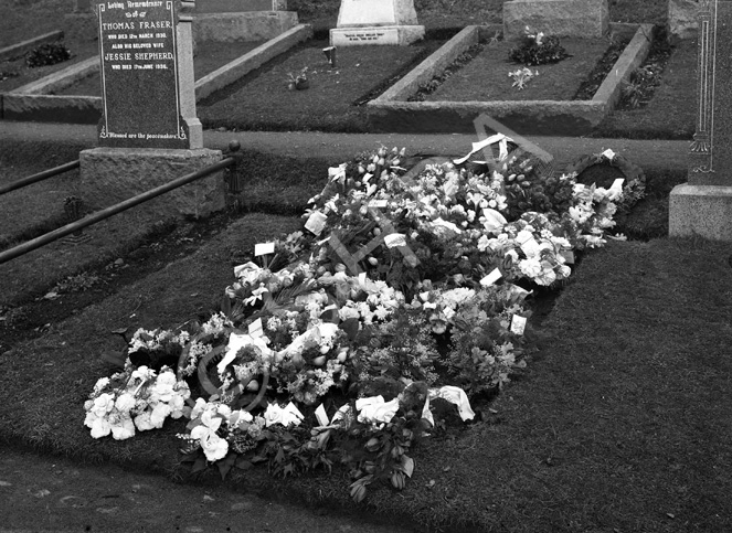 Mrs Paterson, Loch Ness House Hotel. Floral tributes......