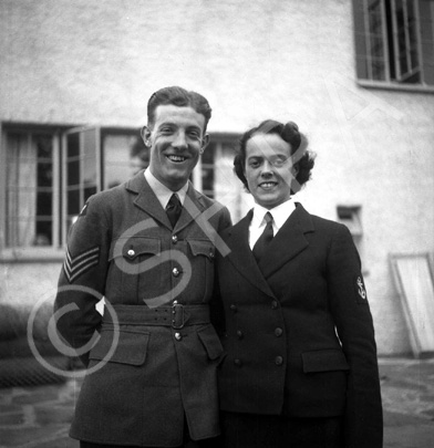 Crookall - Saunders wedding day, July or August 1941 at 7 Culduthel Gardens, Inverness. John Crookal.....