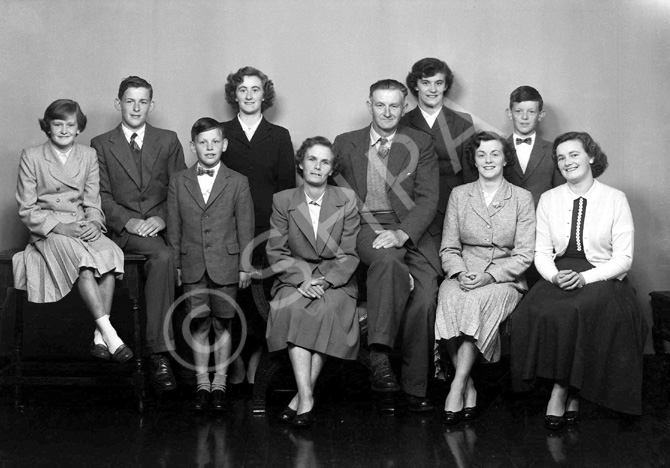 Mrs Lean, Croy. Seated second from right is Mrs Macarthur (see image ref: 45561f/g)......