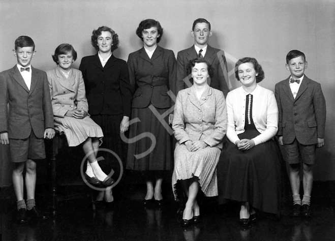 Mrs Lean, Croy. Seated second from right is Mrs Macarthur (see image ref: 45561f/g)......