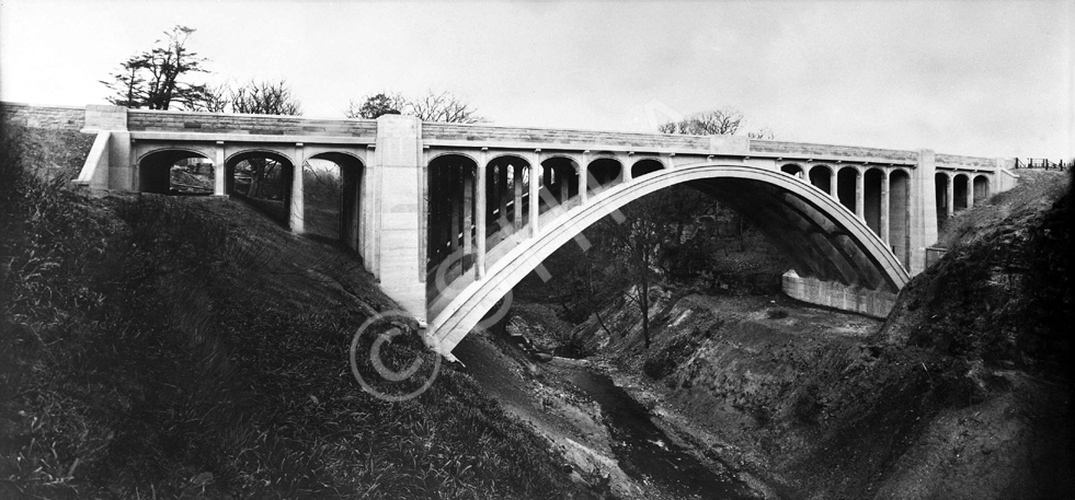 Dunglass Road Bridge at Cockburns Path in the Scottish Borders, built in 1932. *.....