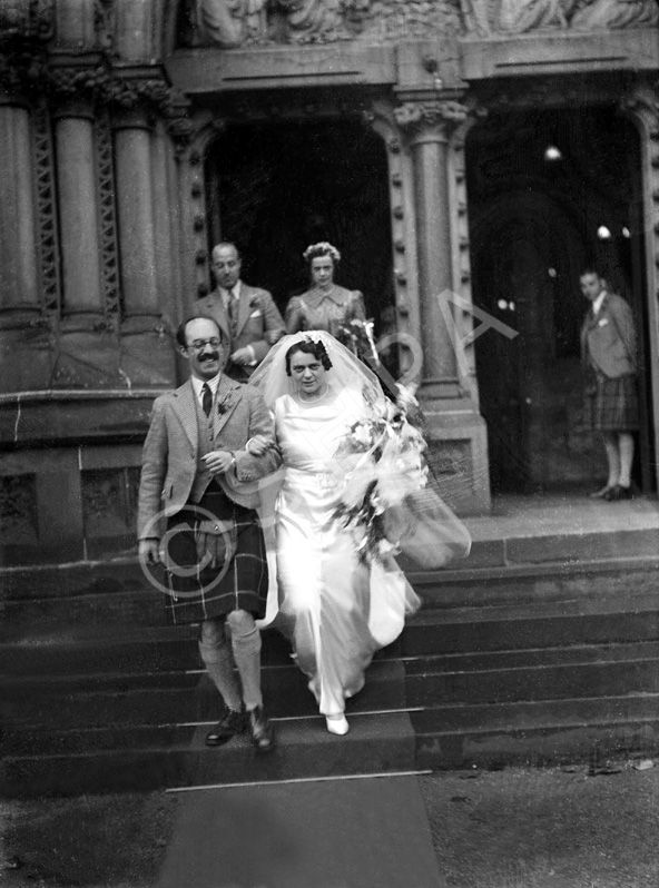 Hector Paterson (1904-1988) - Stella Saunders (1904-1987) wedding. Inverness Cathedral 1937. (See al.....