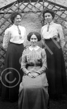 Robina Mitchell Fraser with Gordon Castle staff, Fochabers. Submitted by Catherine Cowing. .....