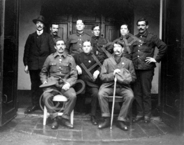 First World War soldiers possibly convalescing at the Gordon Castle hospital, Fochabers c1917. Submi.....