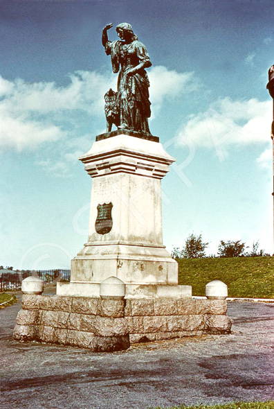Flora Macdonald monument, Inverness. (Courtesy James S Nairn Colour Collection). ~ *.....